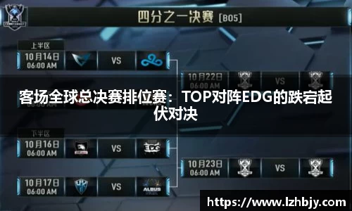 客场全球总决赛排位赛：TOP对阵EDG的跌宕起伏对决